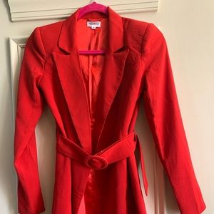 Superdown Red Blazer Dress